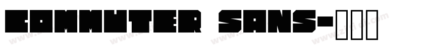 Commuter Sans字体转换